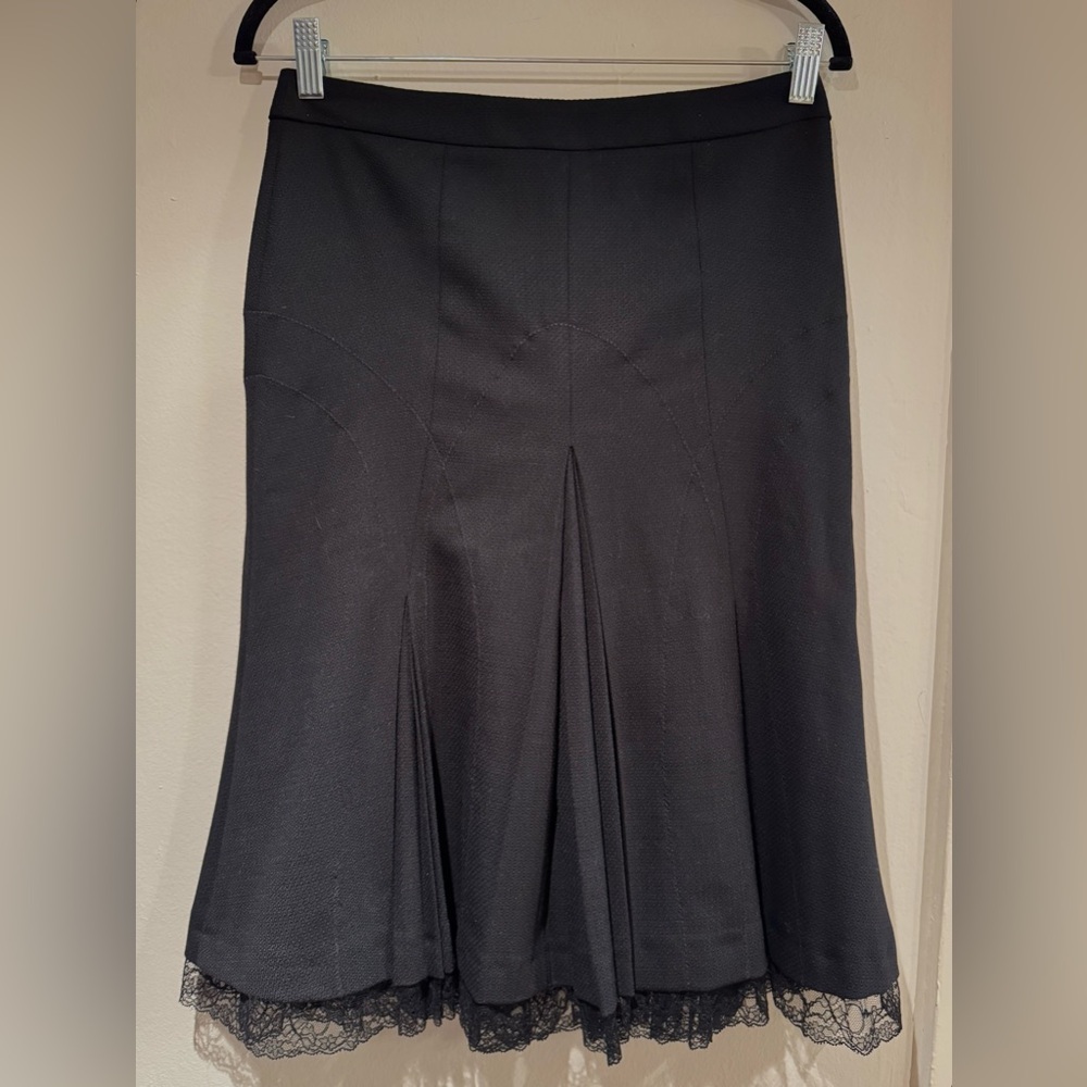 Dolce&Gabbana - D&G Fit and flare Skirt with Lace Trim